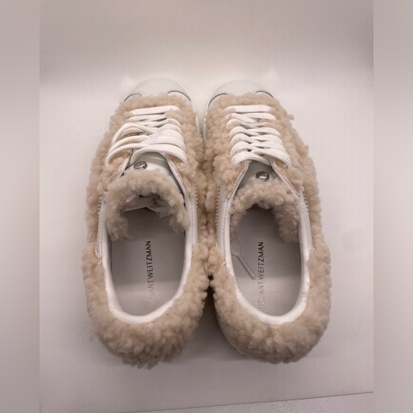 Stuart Weitzman Daryl Cozy Genuine Shearling Sneaker SZ. 5.5B #GS - Picture 4 of 7